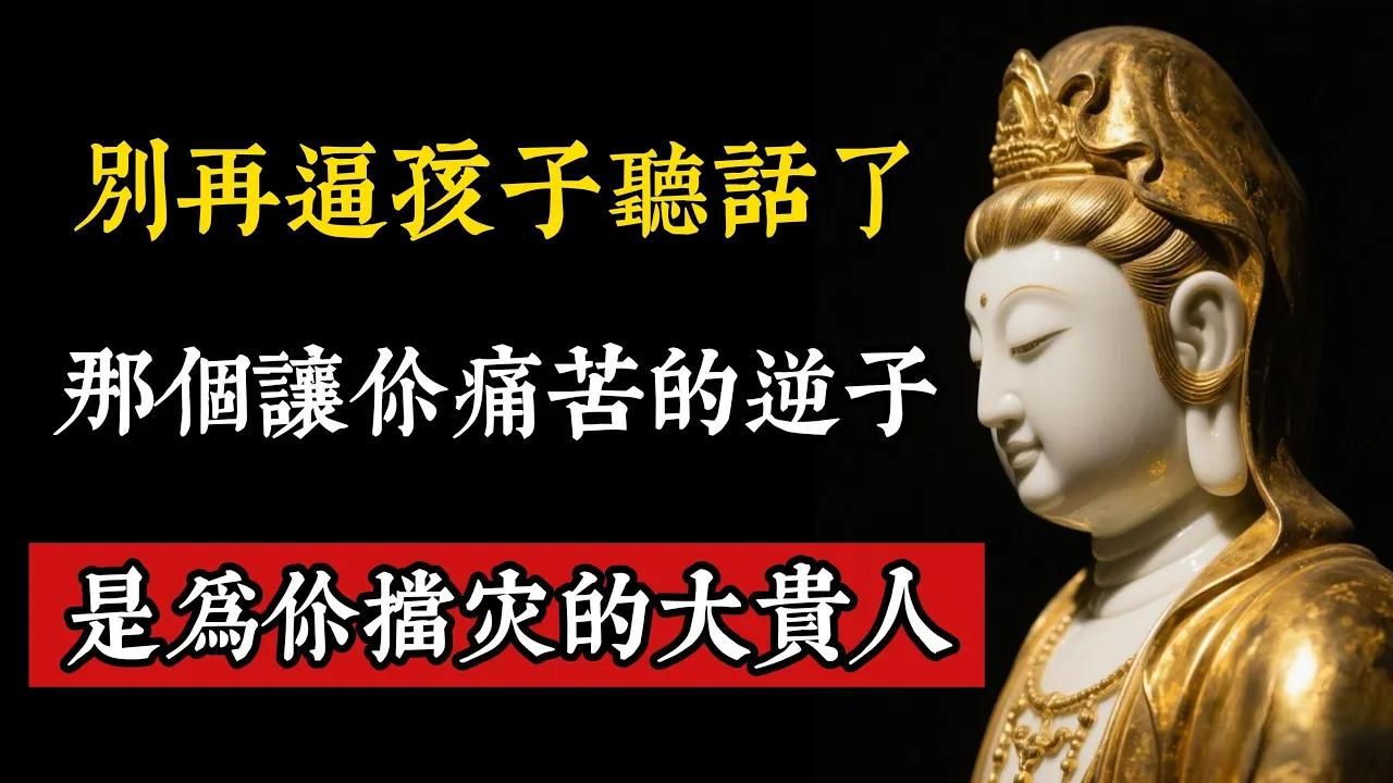 别再逼孩子听话了！《金刚经》早已道破天机：那个让你最痛苦的“逆子”，其实是为你挡灾的大贵人。
