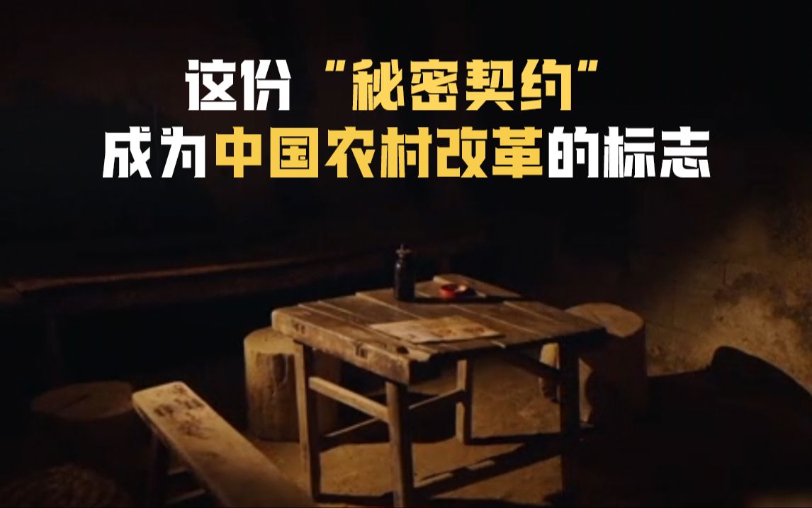 这份“秘密契约”成为中国农村改革的标志