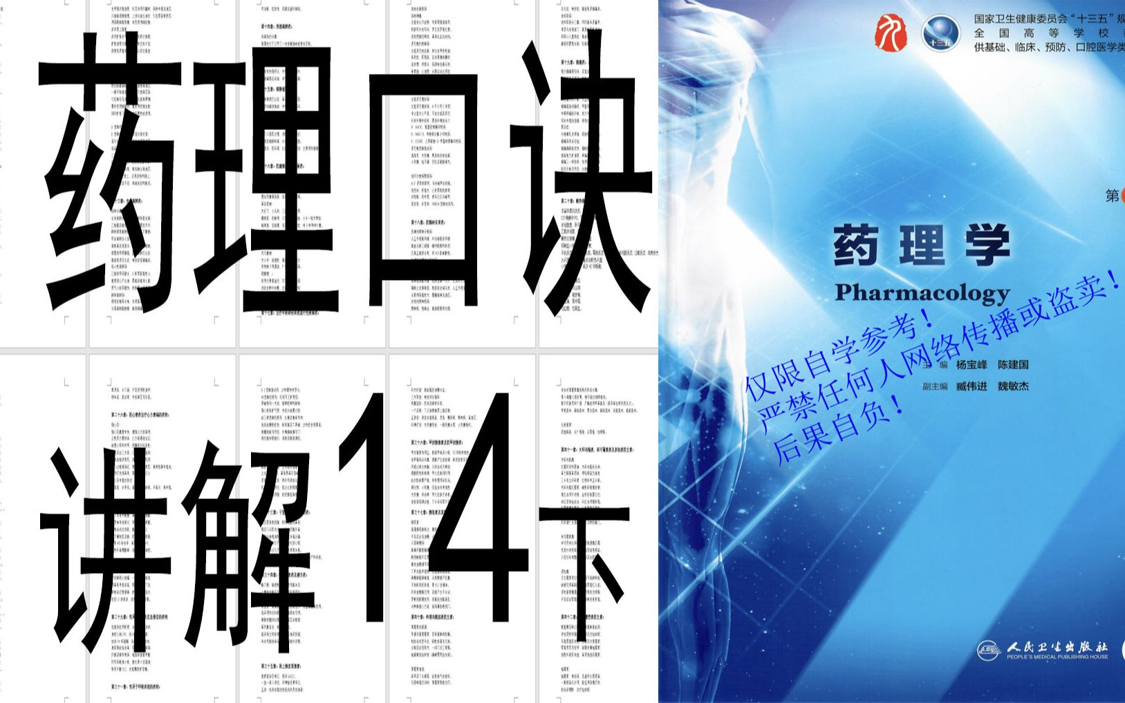 药理学配套口诀讲解视频14下篇【第二十二章】抗心率失常药:奎尼丁,利多卡因,苯妥英钠,普罗帕酮,普萘洛尔,胺碘酮,维拉帕米,腺苷哔哩哔哩...