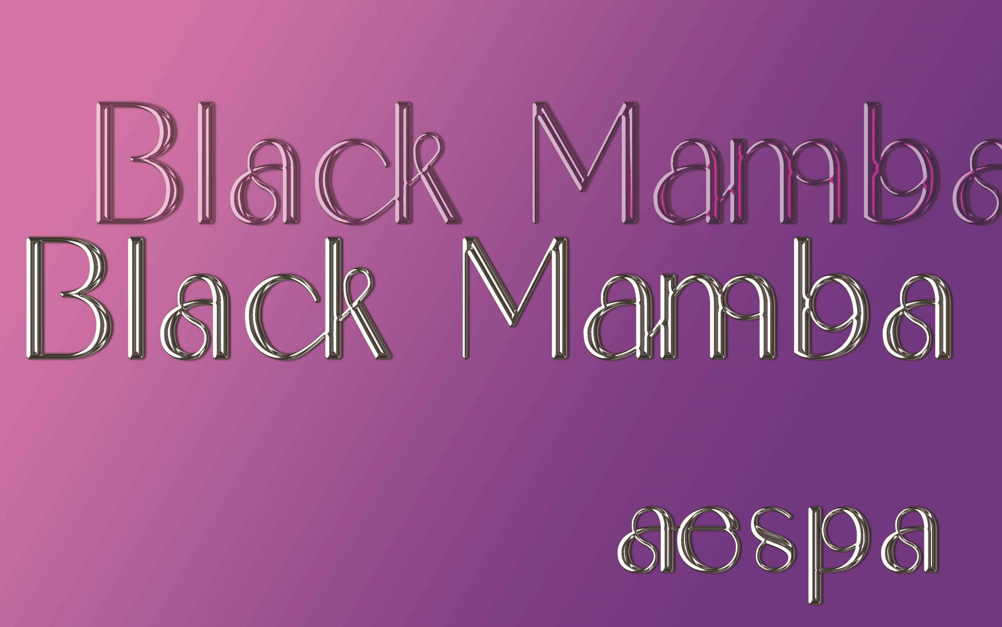 aespa_Black Mamba led背景