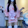 双马尾粉色甜美萝的夹摇