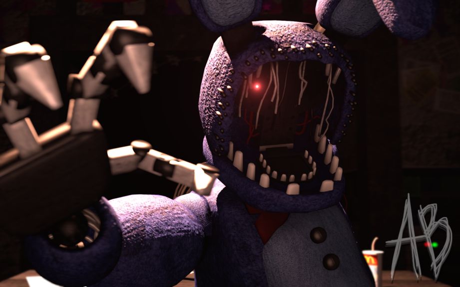 (fnaf sfm withered bonnie 老邦尼的声音 by david near!