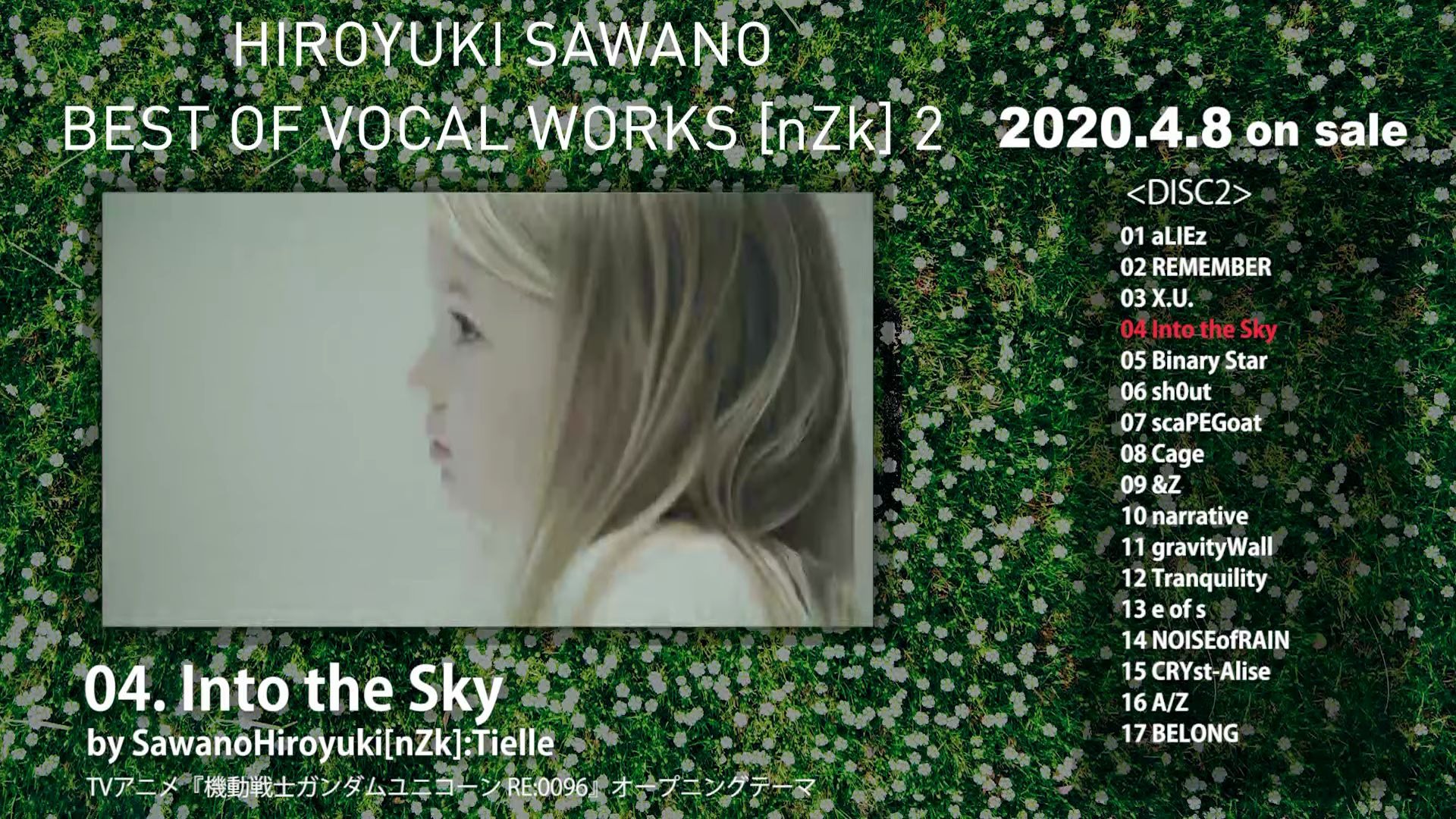澤野弘之 Best Of Vocal Works Nzk 2 Digest Disc2 Side Sawanohiroyuki Nzk 哔哩哔哩 つロ干杯 Bilibili
