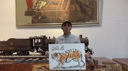CSXD000019龙行虎步53cm×38cm