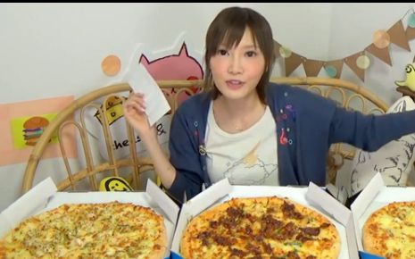 【木下大胃王】#木下佑香#今天用惠方卷的方式吃披萨【中文字幕】
