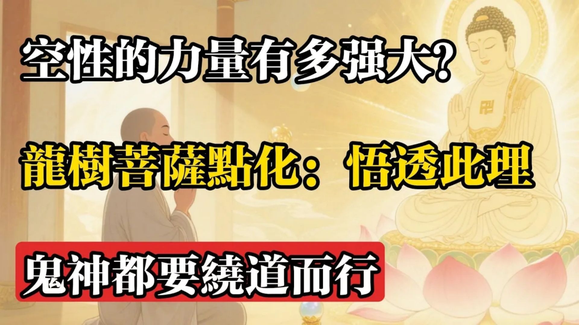 空性的力量有多強大？龍樹菩薩點化：悟透此理，鬼神都要繞道而行!#佛教 #佛法 #佛教玄學 #佛教智慧 #佛學知識 #佛學智慧 #修心修行 #佛教文化 #禪悟人生