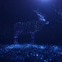 c490震撼蓝色粒子动物雄鹰角鹿恐龙鲸鱼动画舞台晚会节目演出LED背景视频