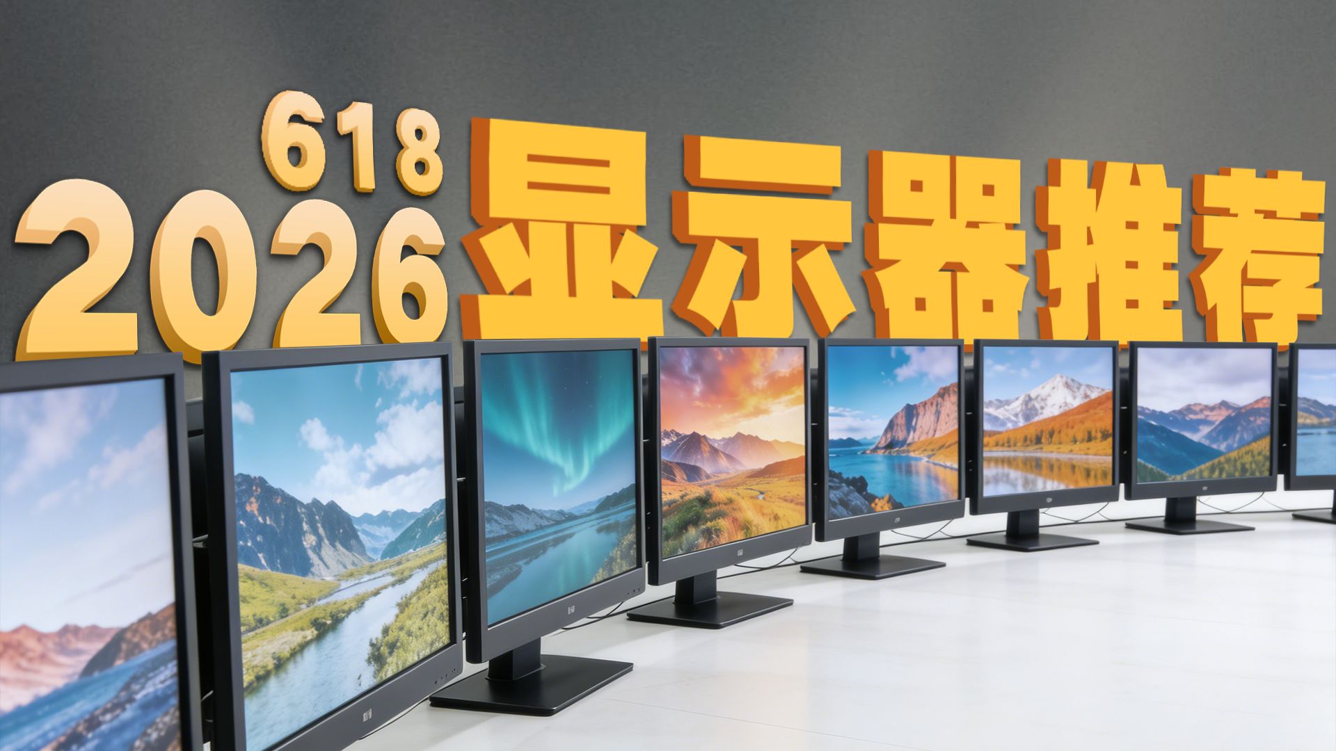 【26年618显示器推荐】这才是正常人要的显示器推荐，百万设备验证+实拍！教你把钱花在刀刃上，建议收藏！