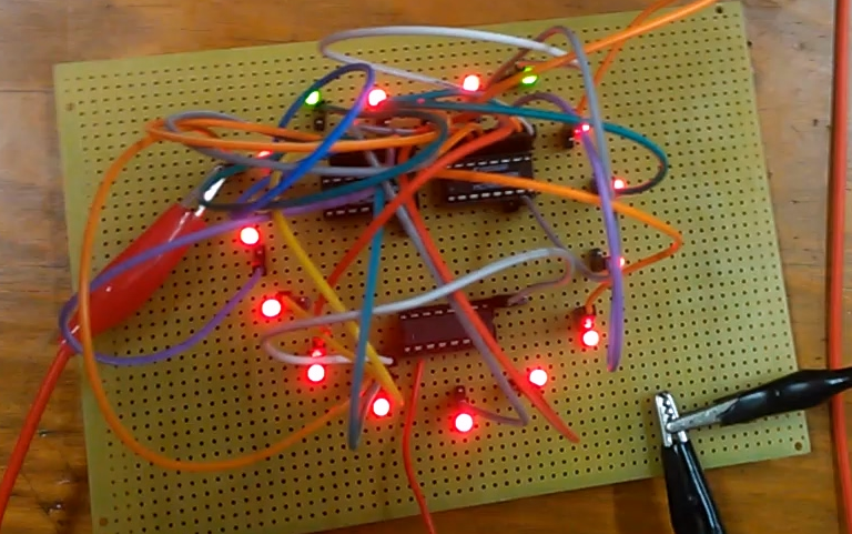 [2016 Digital Electricity Experiment] Pure Digital Electricity Program Running Lights