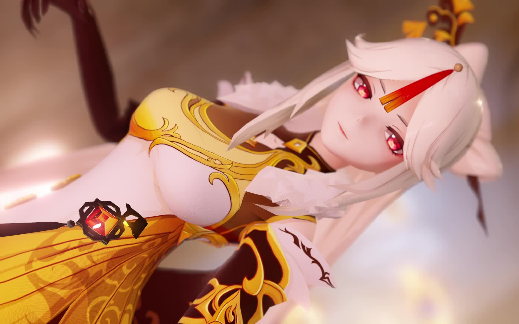 原神mmd今夜不眠凝光