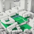 BIG事务所建筑华沙沃拉城市开发方案设计全过程：体块推敲 形体演变空间展示等