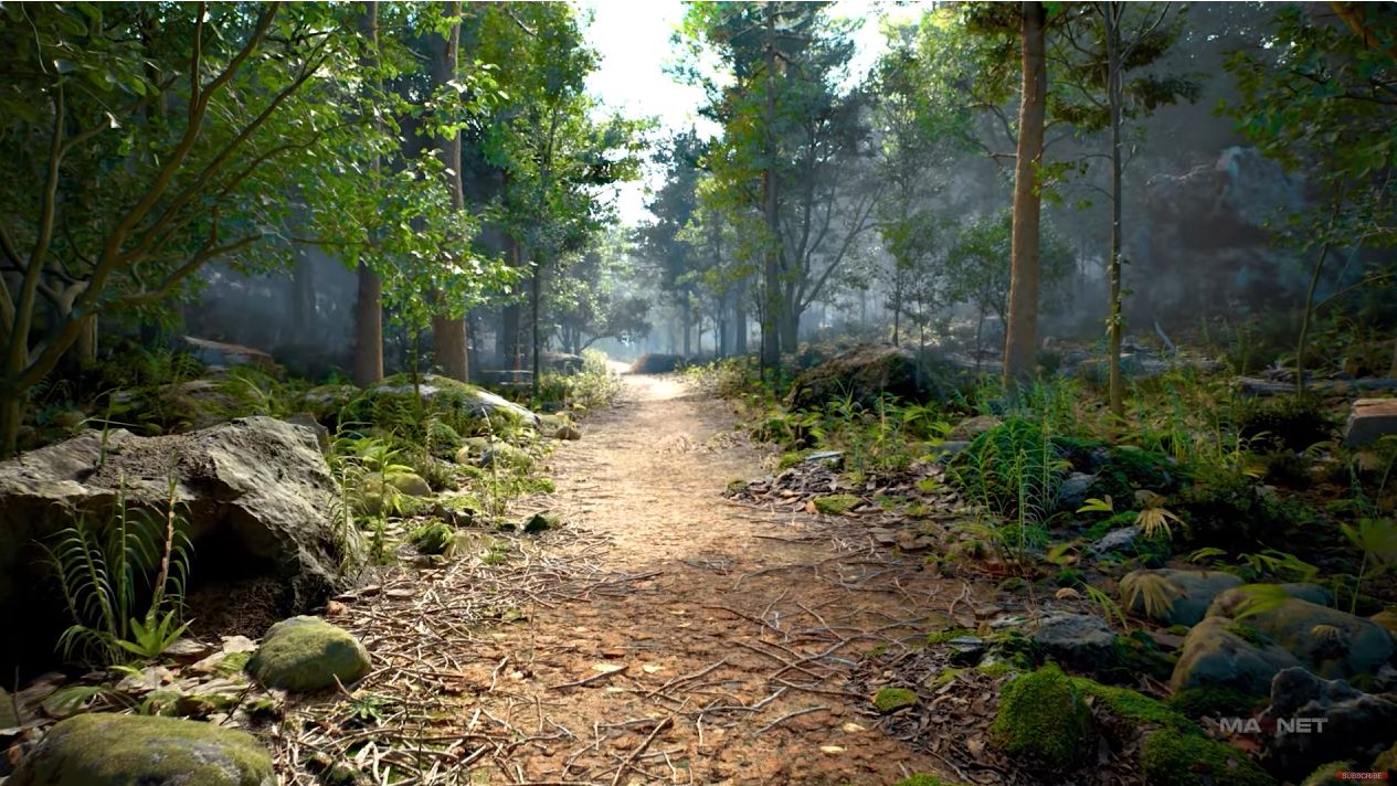 虚幻引擎5.4.4中制作PCG森林路径全流程