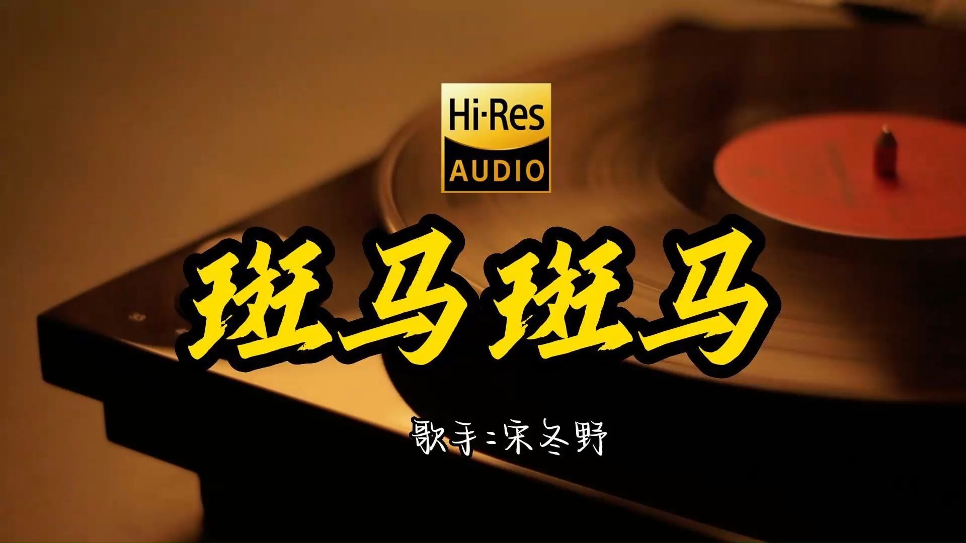 【Hi-Res无损音质】宋冬野《斑马 斑马》这歌原来这么好听 ！ 民谣经典歌曲最好听的版本 4K60P