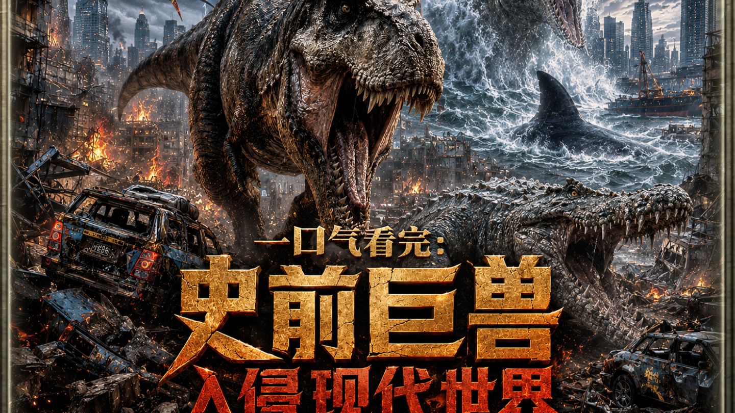 《史前巨兽降临现代》大合集！时长74分钟，建议收藏
