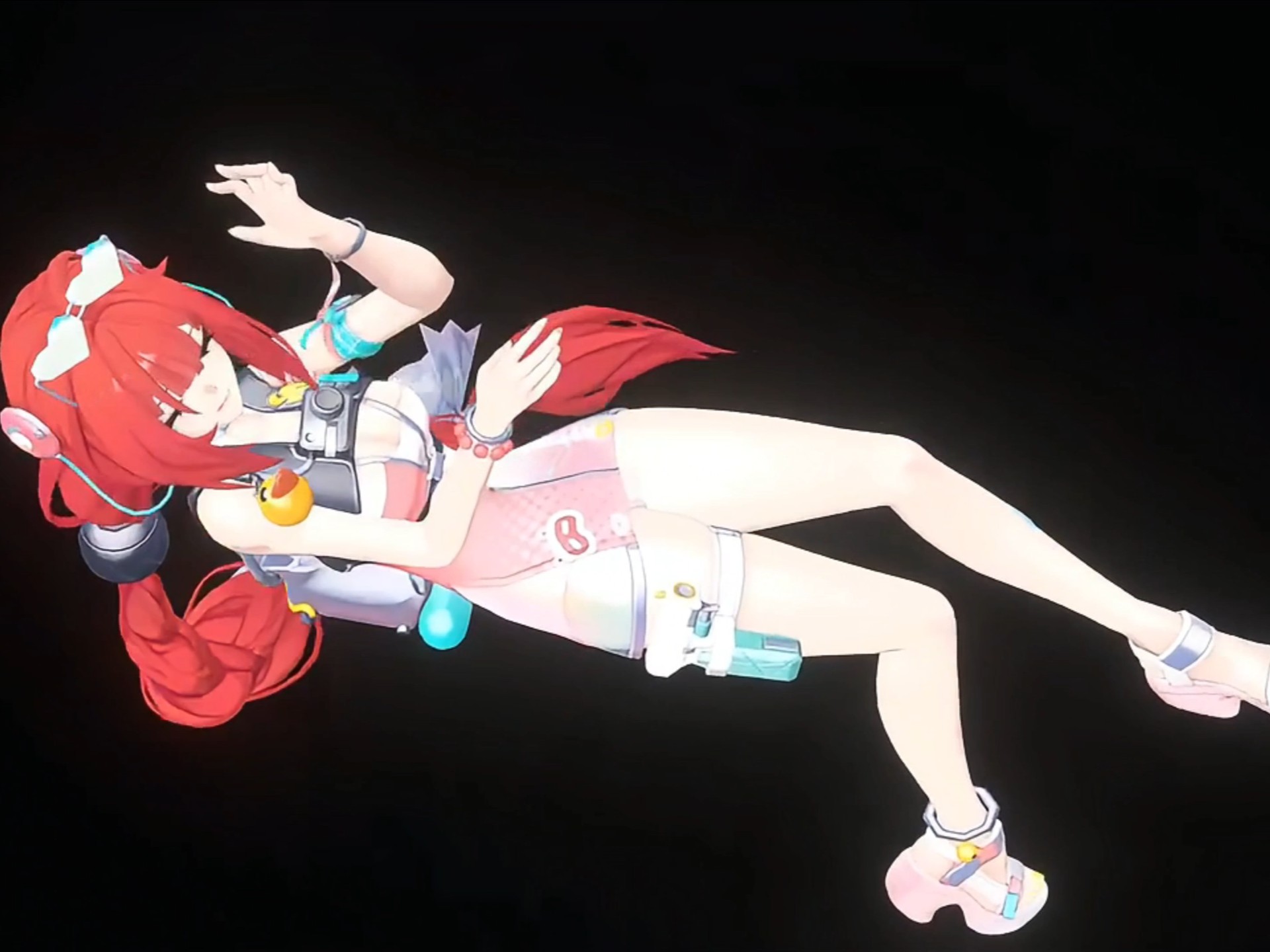 绝区零 夏日柚叶倒地演示（推特转载）