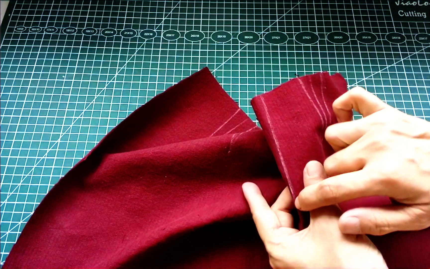 工字褶半身裙的图纸画法和制作过程_拉链