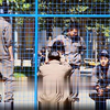 铁门一关，父女俩不知道何时再见，大男人看到这一幕也受不了