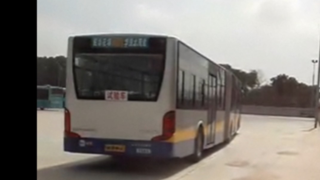 【深圳公交试验】安凯唯一一辆中置铰接HFF6182G02D，担当深圳公交M201路