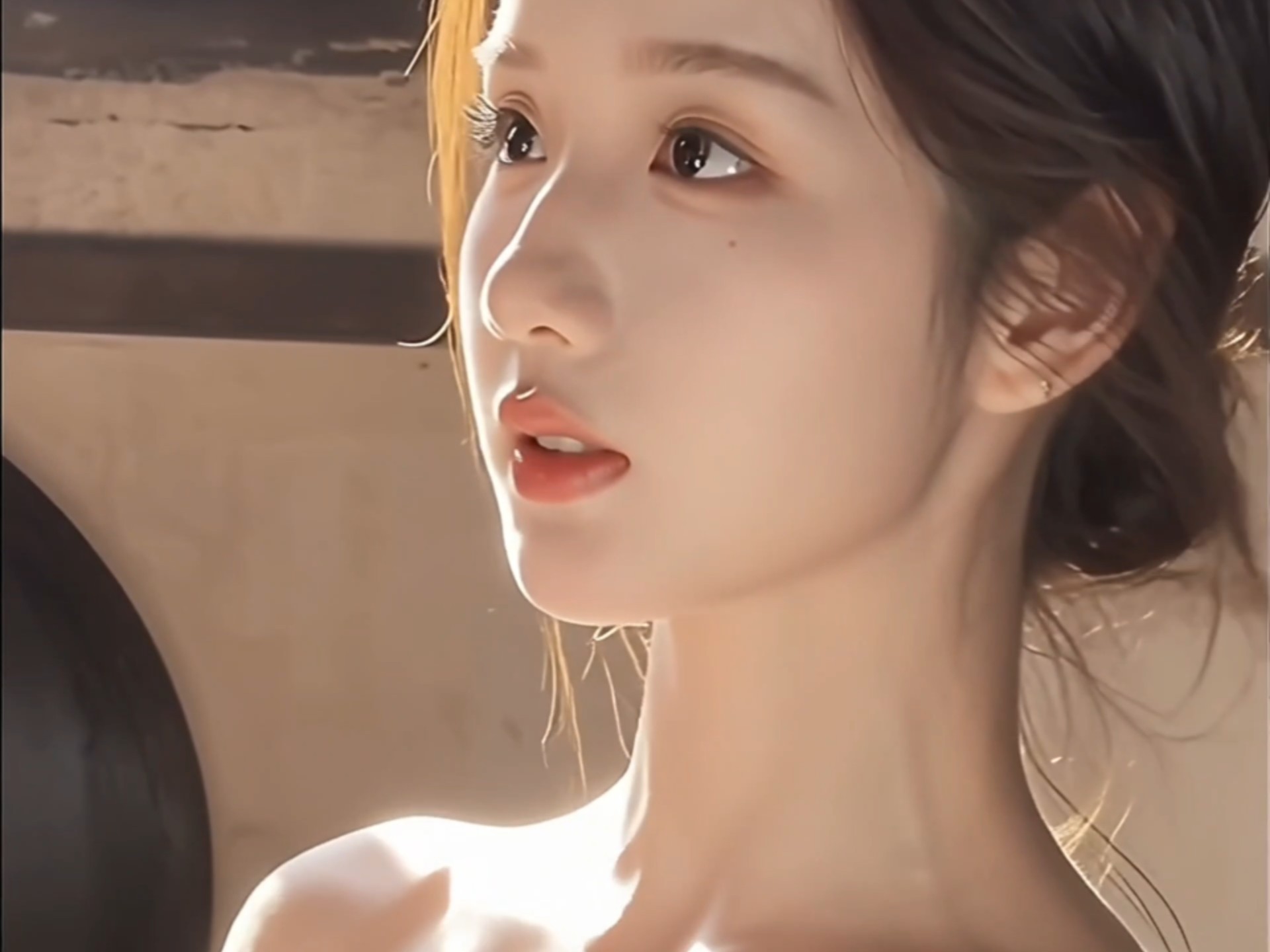 AI 窗户下可爱女孩