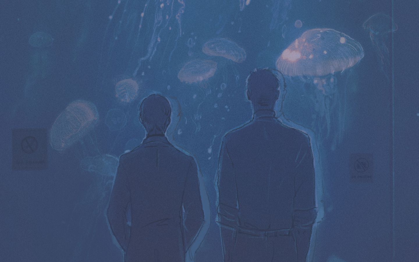 h2so4kancel鸣鸟不飞水族馆同人procreate绘图过程
