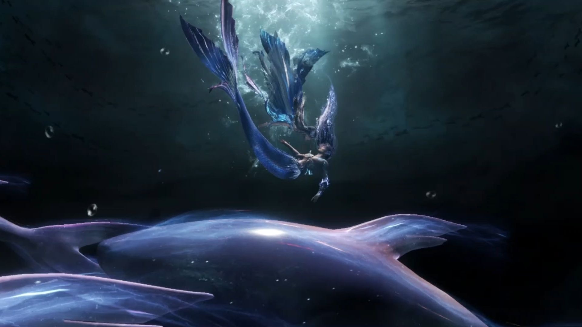 超长横屏下和大海神的战斗（部分动画）