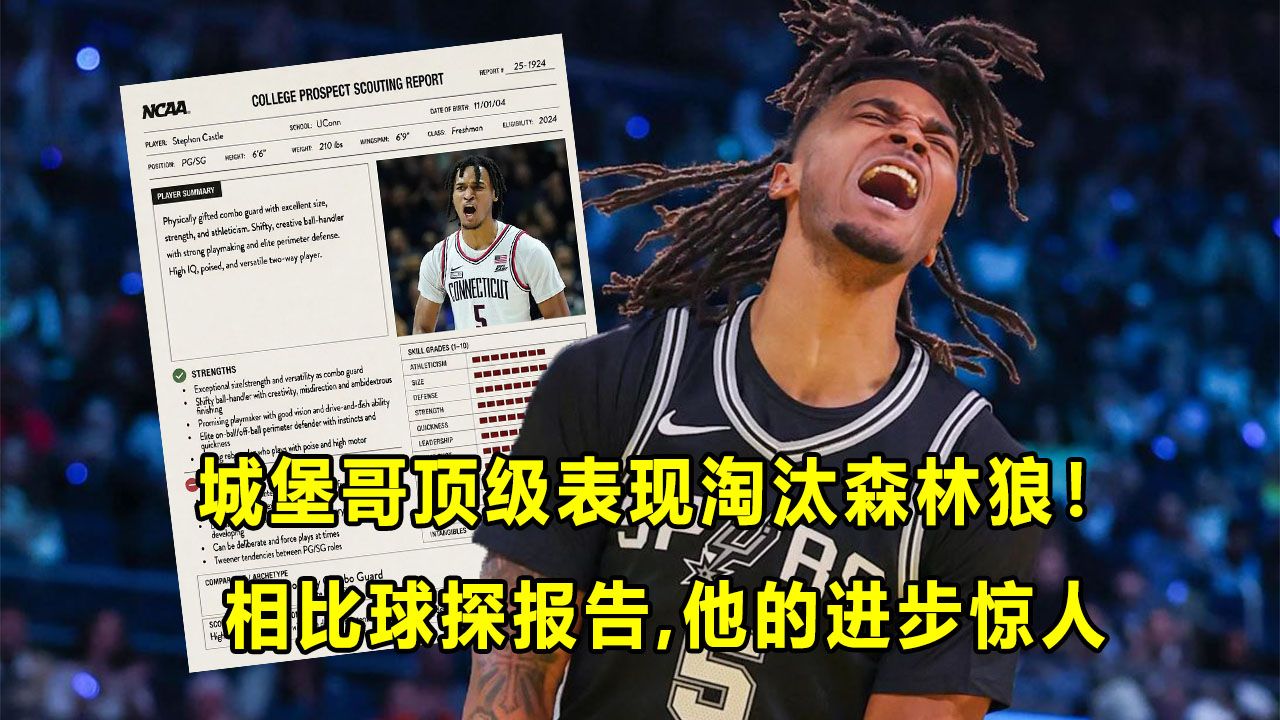 【Terry】24届新秀杠把子！"城堡哥"顶级表现助马刺淘汰木狼！他的成长和进步惊人...