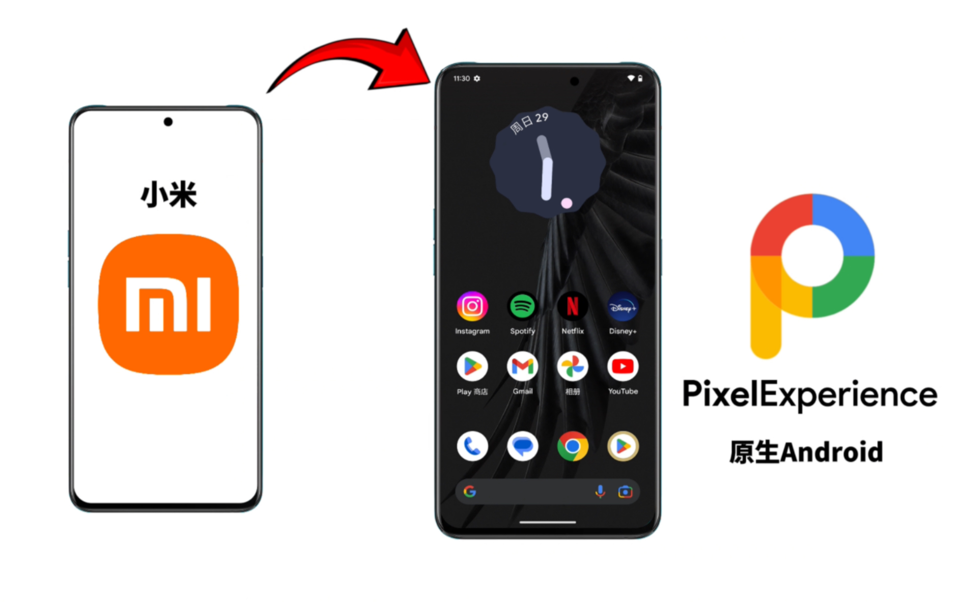 小米手机刷原生Android后直接变Google Pixel手机，体验超棒！开源、安全、丝滑