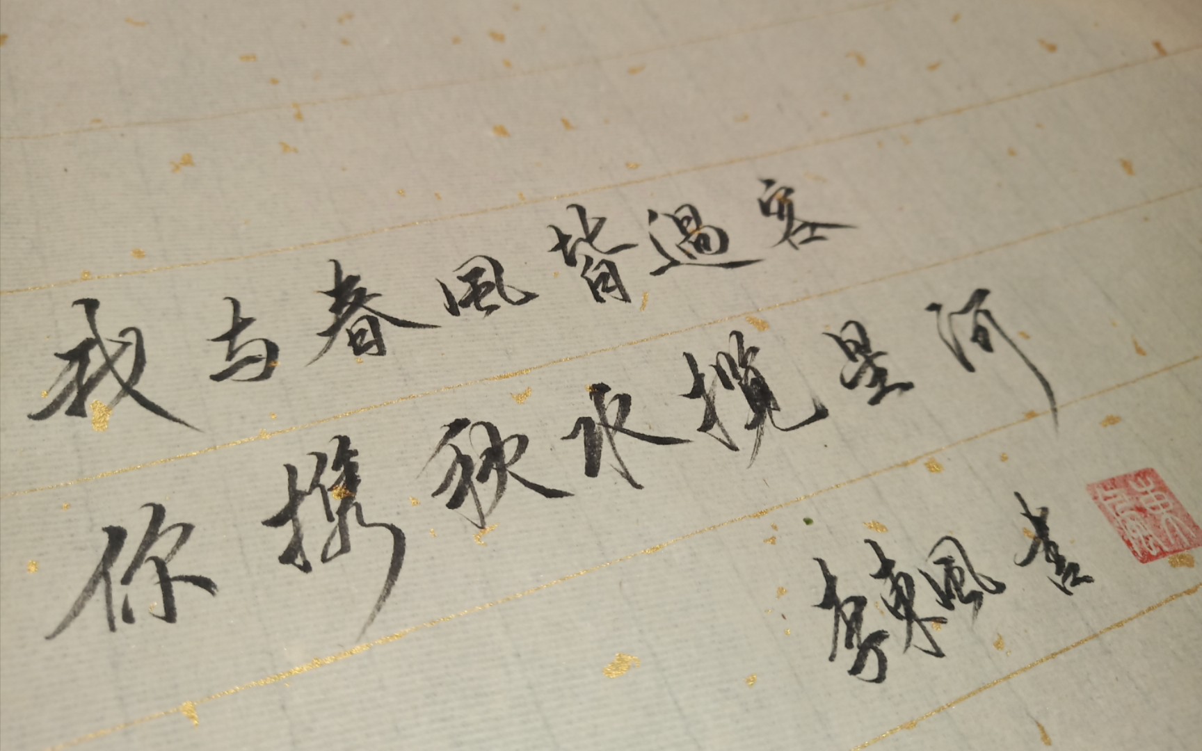 我与春风皆过客你携秋水揽星河