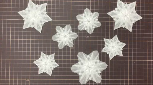 雪花折纸教程，简单易学