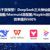 2025干货预警！DeepSeek三大神仙组合： WPS/Mermaid流程图/Napkin创意图表 效率提升