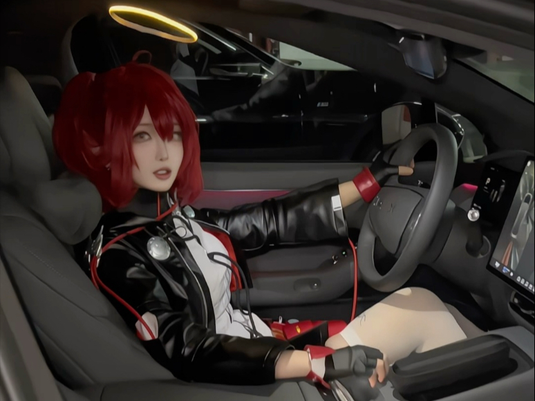 What kind of car does the new energy angel drive?
