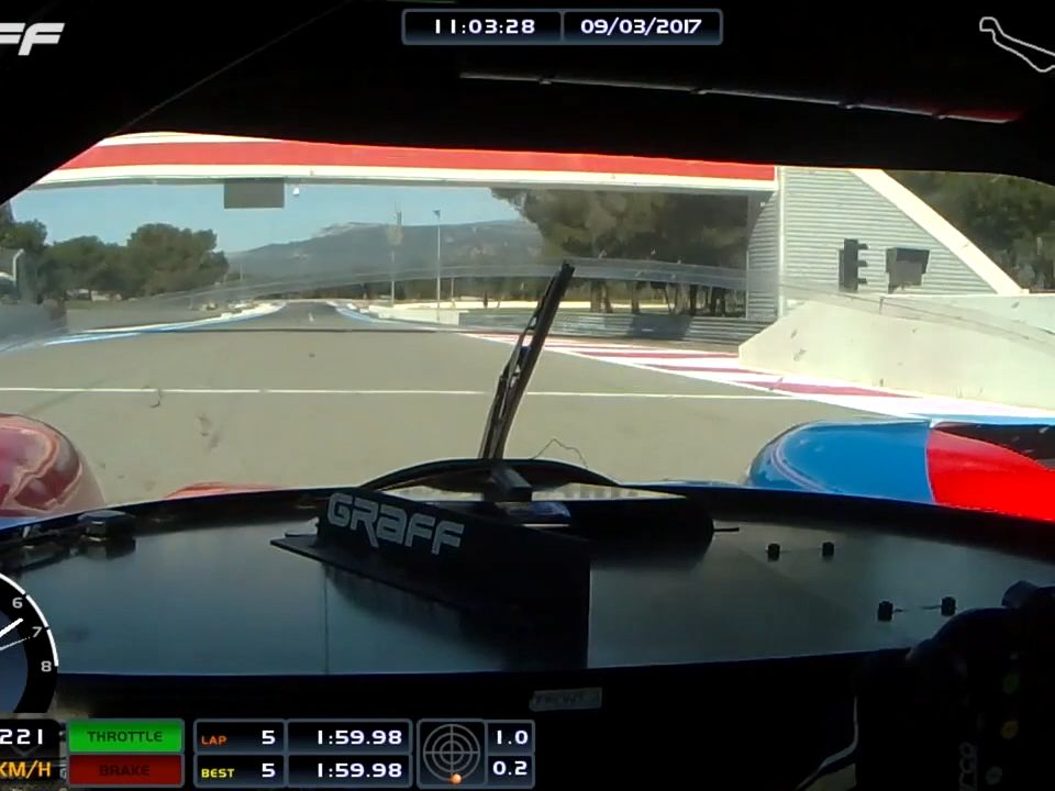 LMP3赛车 法国保罗里卡德赛道 单圈车载 带速度数据