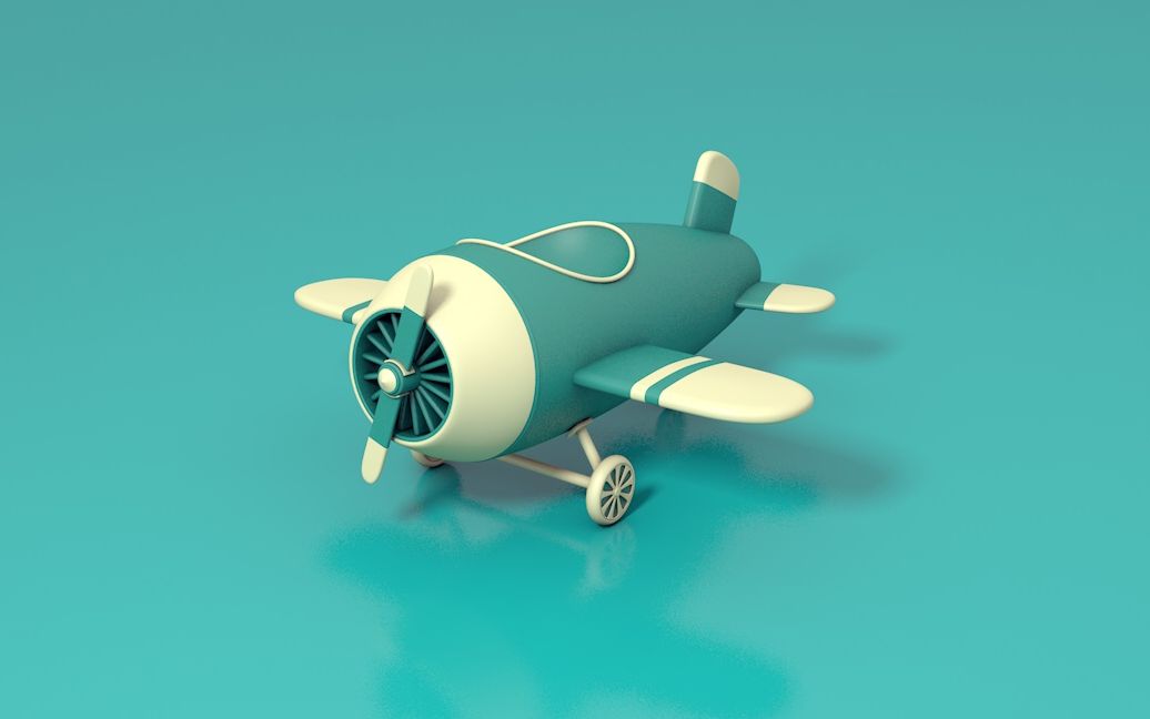 【31】C4D制作卡通小飞机 · 模型+渲染