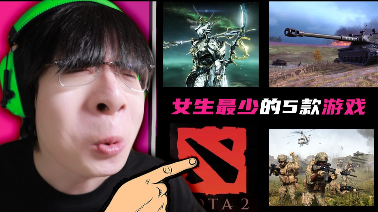 【Reaction】女生最少的5款游戏