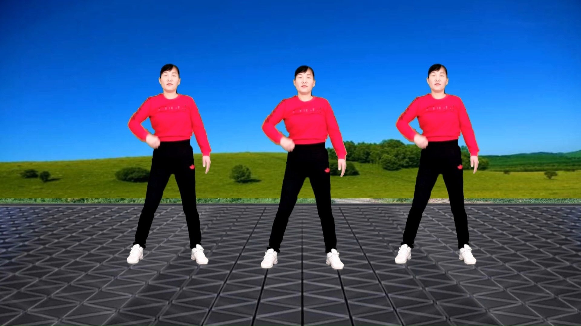 大众健身操《故乡情》《太想念》《小小竹排江中游》