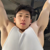 肉壮大胸白皮肌肉帅哥李书鹏