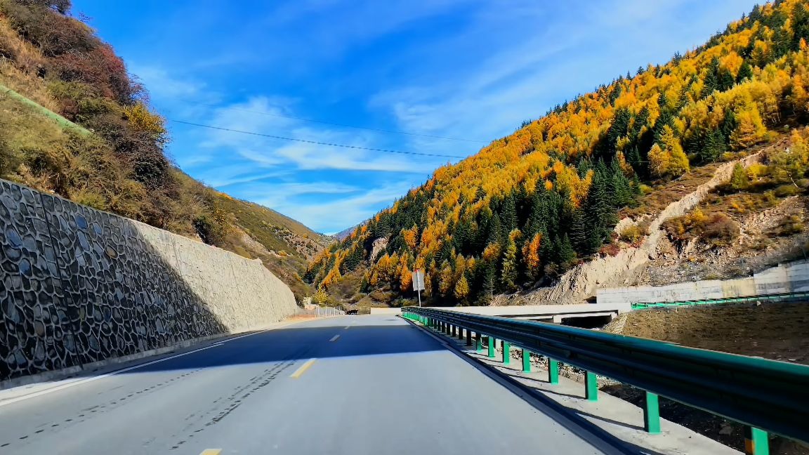 【4K 60FPS】驾驶在四川G350公路 从四姑娘山到映秀镇（2025.11）