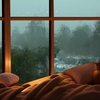 暴风雨来临，在舒适小屋住下来吧！雷声和雨声，助眠白噪音