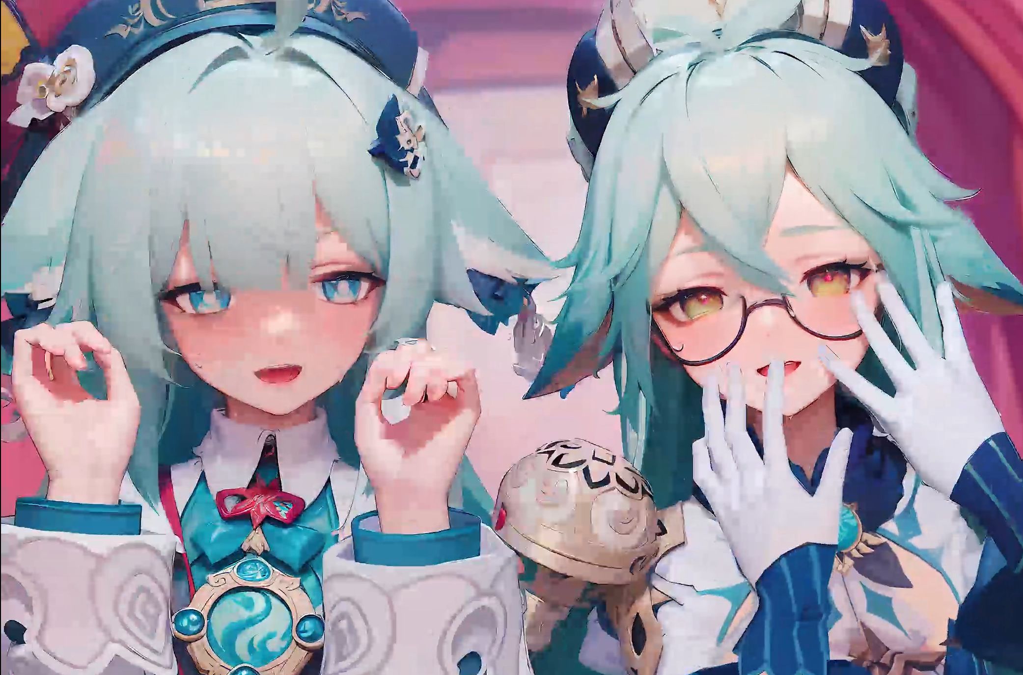 [AI Animation] Shy Green Hair Combo ❤️