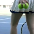 打网球的女生太飒了