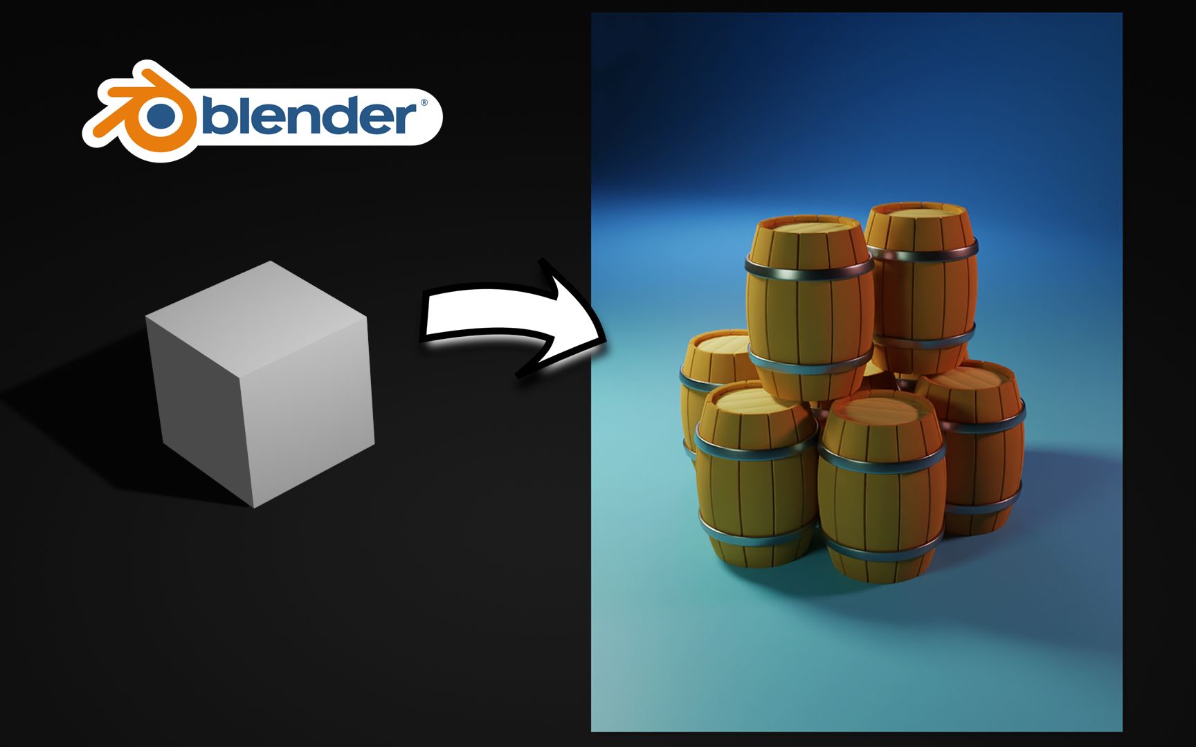 [Blender] 制作一个简单的木桶 | 游戏模型制作教程 | 无解说版