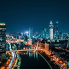 5230101    4K航拍天津城市旅游夜景繁华灯光夜景车流延时高清视频素材
