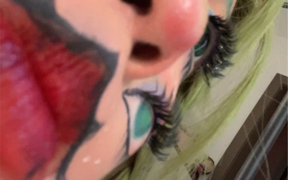 I'd rather wear normal makeup on the air from now on.