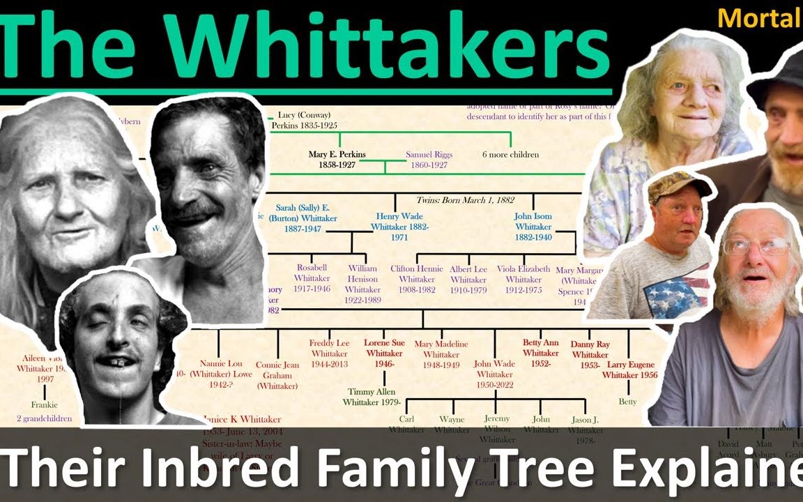 Whittakers一家 - 理清西弗吉尼亚的近交系谱