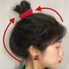 两步扎出饱满丸子头！扁头姐妹冲冲冲