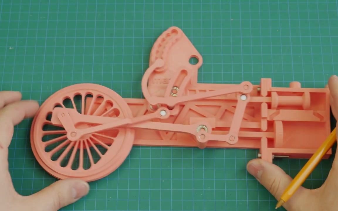 [3D打印] 蒸汽机车发动机 模型