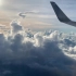 飞机上的风景，看云卷云舒