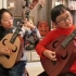 两位小朋友第一次拿起孔琴就能一块合奏表演#孔琴# #中阮#