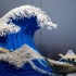开局一张图！日本乐高大师徒手完成巨幅《神奈川沖浪裏》模型