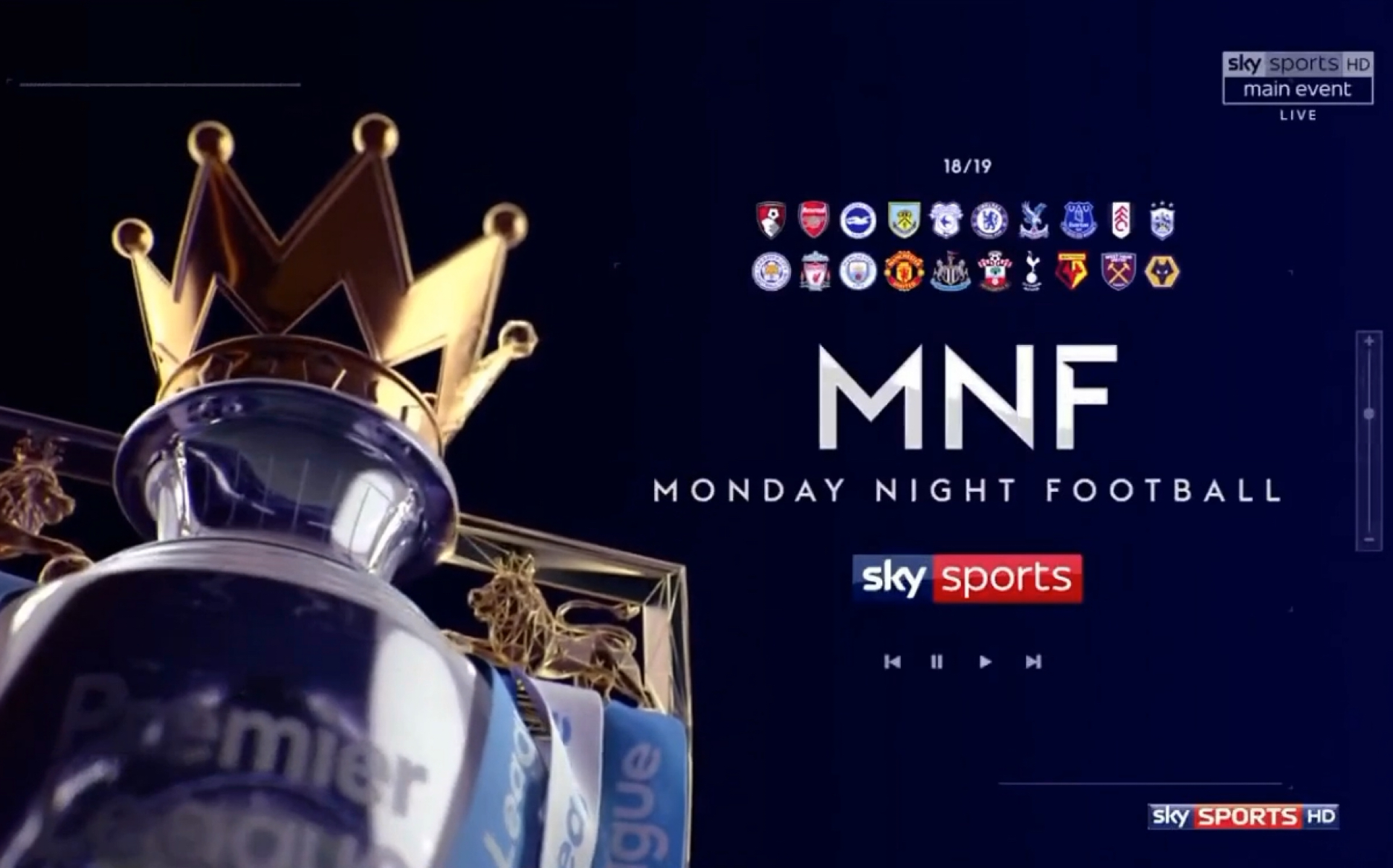 2018/19赛季英超球队宣传片(Monday Night Football) Sky Sports Intro_哔哩哔哩 (゜゜)つロ 干